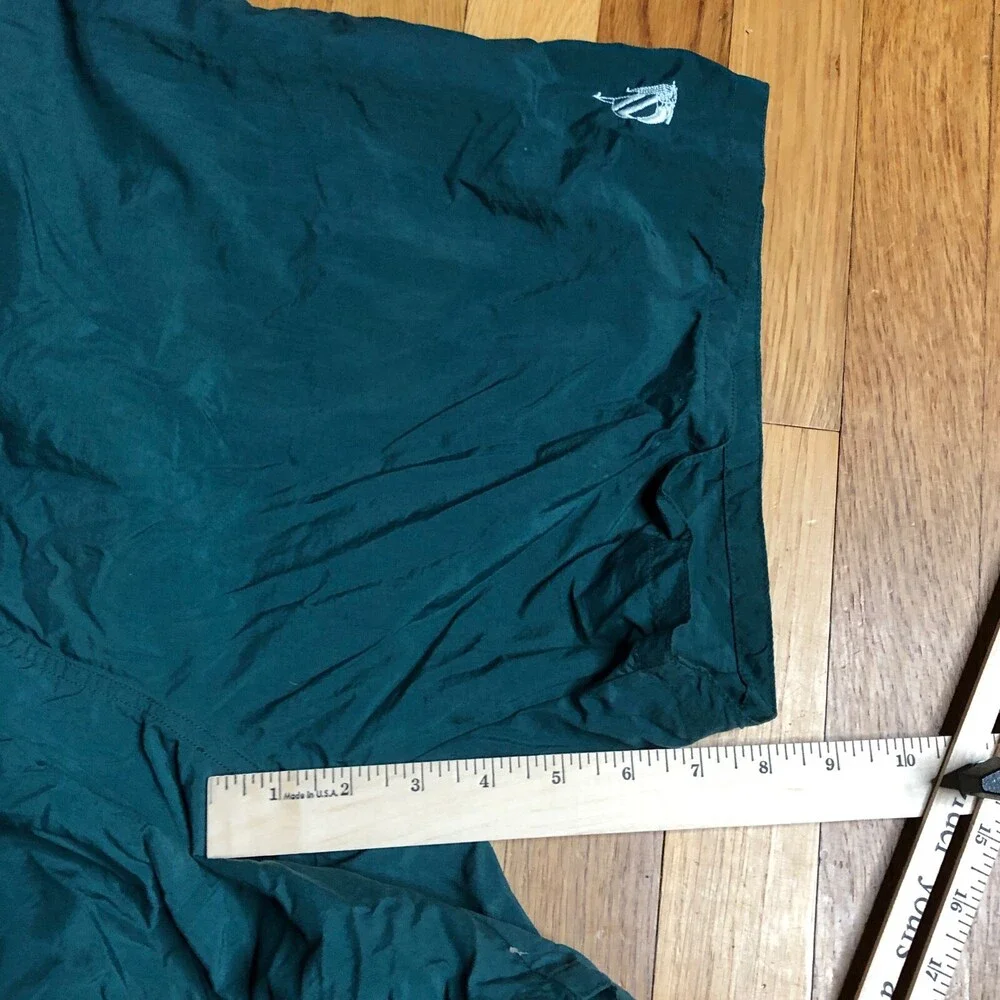 Nautica Swim‎ Short Mens Large GreenSwim Trunks Netting Drawstring Polyester